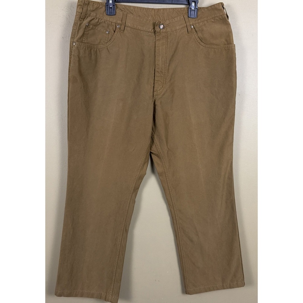 J.L. Powell Sporting Life Outdoor Canvas Pants Men's Brown 38x32 Chino Hunting